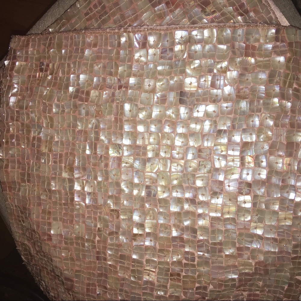 2 mother of pearl pillow covers